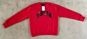 Nike Air Jordan Sweatshirt Jumper Size Small, Medium Bluza Check Logo ‘Fire Red’ - Picture 1 of 14