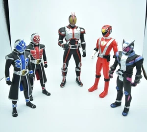 Kamen Rider 555 Faiz Zi-o Wizard Ranger 5 Big Soft Vinyl Figure Bandai Toy Japan - Picture 1 of 9