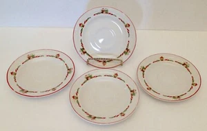 (04) Plato platillo de Navidad de oso Theodore de gres TIENSHAN - Imagen 1 de 4