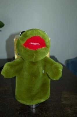 Muppet Baby KERMIT kuschelige Handpuppe - - Bild 1 von 3