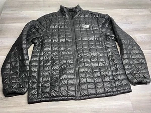 The North Face Reißverschluss Thermoball Eco Daunen gefütterte Jacke Herren Größe X-Large schwarz - Bild 1 von 7