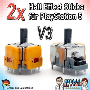 2x PS5 Hall Effect Stick Controller V3 Magnet Analog Drift Fix PlayStation 5 Neu - Bild 1 von 11