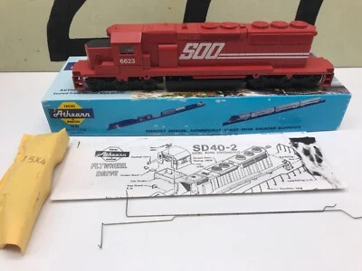 Athearn Ho Scale Soo Line SD40-2 Powered Diesel Locomotive Unassembled NOS - Image 1 of 4