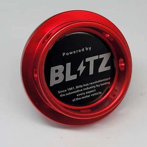 Brand New BLITZ Red Engine Oil Fuel Filler Cap Billet For Nissan - Picture 1 of 4