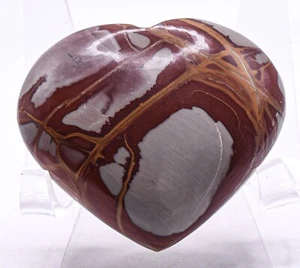 2.4" Noorena Jasper Heart Polished Natural Gemstone Crystal Mineral - Australia - Picture 1 of 5