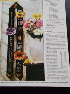 Perpetual Calendar Plastic Canvas Pattern - 1991 Annie's - Picture 1 of 3