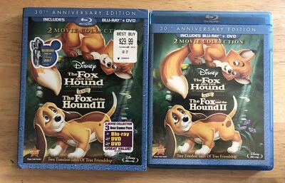 The Fox and the Hound/Fox and the Hound II (Blu-ray/DVD, 3 Discs) W/Slipcover - Image 1 of 4