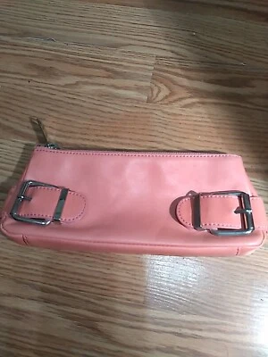 Bolso sin asas pequeño de cuero rosa Banana Republic Foto 1 de 4