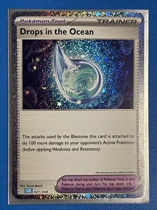 Drops in the Ocean 021/034 Trading Card Game Classic Holo NM + Card Saver - Picture 1 of 2