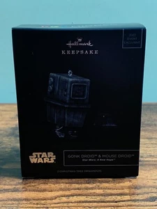 Hallmark 2022 Ornament GONK DROID & MOUSE DROID Star Wars SDCC NYCC Ltd. 3000 - Picture 1 of 6
