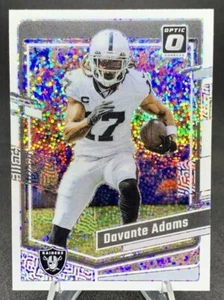 2023 Panini Donruss Optic Davante Adams White Sparkle Prizm SSP Raiders - Picture 1 of 2