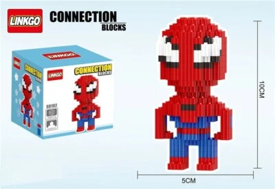 Super Heroes Marvel DC Linkgo 3D Puzzle Micro Building Blocks DIY - Image 1 of 3