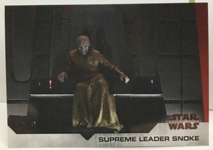 Supreme Leader Snoke 2018 Topps On Demand Star Wars The Last Jedi #19 SP  of 481