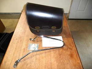 Triumph 02-16 Air Cooled Scrambler OEM Left Hand Waxed Cotton Saddlebag complete - Picture 1 of 22