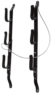 3 Tier Gun Rack Hanger Rifle Truck Rear Window Locking Utility Mount Wall Store - Picture 1 of 12