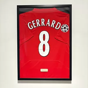 Liverpool Steven Gerrard Jersey Framed, Steven Gerrard Shirt Framed - Picture 1 of 6