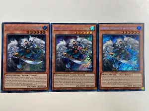 3x Georgius, Swordman of the Ice Barrier 1st Edition Secret Rare BLTR-EN006 - Picture 1 of 2