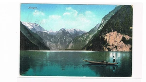 Bavaria Color Postcard from Königsee 1909 to Magdeburg - Picture 1 of 2