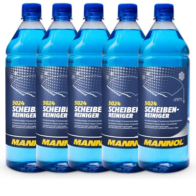 5x1 Liter MANNOL 5024 Scheiben-Reiniger -70 °C Frostschutz Konzentrat Citrusduft - Bild 1 von 2