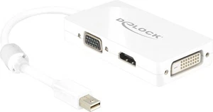 Delock Adapterkabel mini DisplayPort 1.1 Stecker 1 x VGA 1 x HDMI 1 x DVI 62630 - Bild 1 von 1