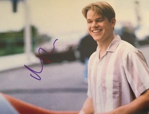 Matt Damon Signed Actor Legend Good Will Hunting The Martian RARE PROOF LOOK!! - Picture 1 of 2