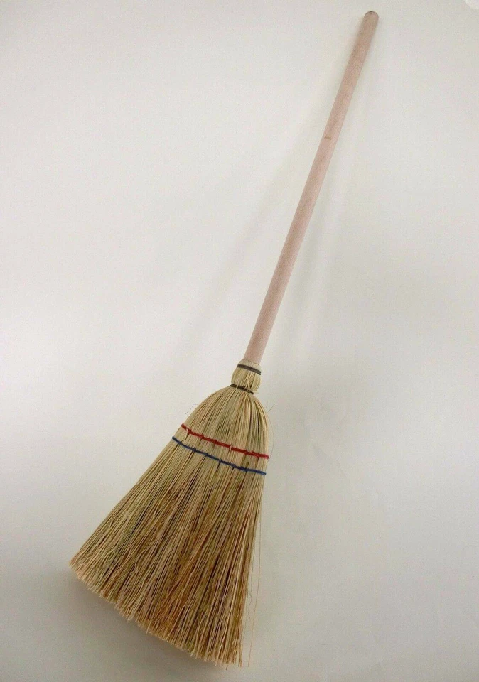 SCOPA Scopina saggina 72cm pulizia camini stufe strega befana carnevale