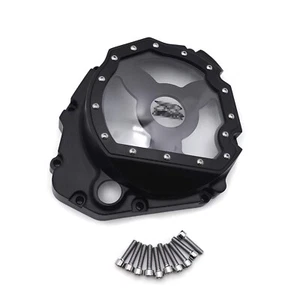 HTTMT- Black Glass See Through Engine Clutch Cover Protector Compatible with ... - Foto 1 di 6