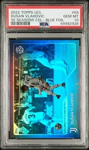 2022 Topps UEFA Champions League  Celebration 59 Vlahovic 41/49  PSA10 - Picture 1 of 2