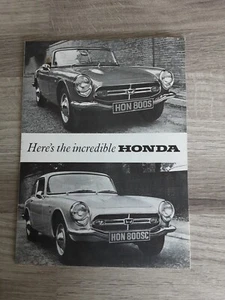 Honda 800S/SC brochure & genuine Honda Price Insert - Picture 1 of 3