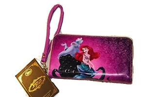 New Disney Store Little Mermaid Ariel Ursula Smartphone Wallet 2015 Rhinestones - Picture 1 of 3