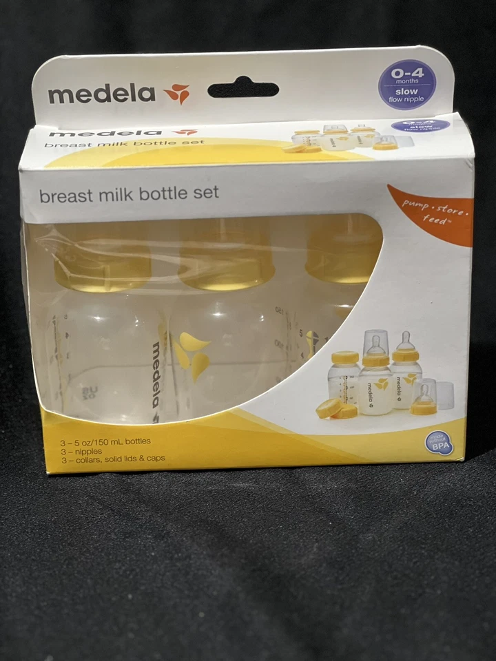 Conjunto de garrafa de leite materno Medela, 5 oz, pacote com 3 - Imagem 1 de 1