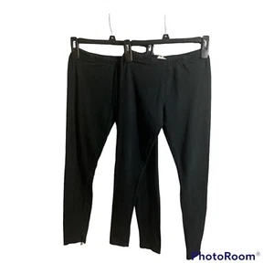Set of 2 Fabkids Girls Leggings Black Size 14/16 XXL Preowned - Picture 1 of 11