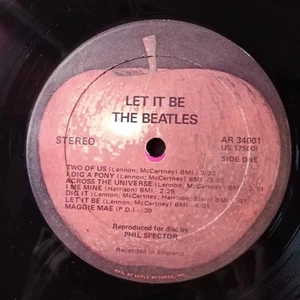 The Beatles - Let it be - originale stampa con MELA ROSSA! rarissimo, cop.apribi - Foto 1 di 6