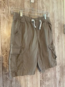 Lucky Brand boys size medium khaki cargo shorts tie waist - Picture 1 of 5