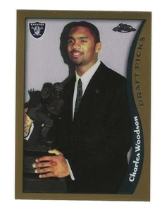 1998 TOPPS CHROME #44 CHARLES WOODSON ROOKIE FOOTBALL CARD NM-MT - Picture 1 of 2