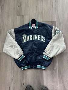 Vintage Seattle Mariners Starter Diamond Collection Jacke Gr. XL USA MLB - Bild 1 von 10