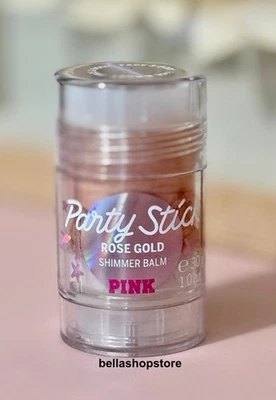 Victoria's Secret Pink Party Stick Rose Gold Shimmer Balm 1.0 oz Discontinued - Image 1 of 2