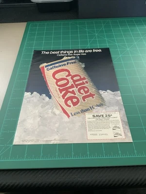 Vintage 1985 Print Ad Diet Coke - Image 1 of 2