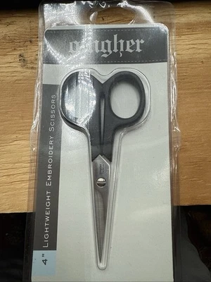 Gingher 4" Lightweight Embroidery Scissors for Needlepoint, X-stitch, Embroidery - Image 1 of 2
