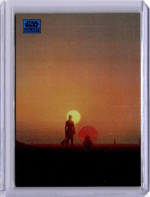 Nuevo Principio 2024 Star Wars Galaxy Cromo Azul Refractor/150 Rey BBB #29 Foto 1 de 2