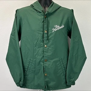 Chaqueta cortavientos con capucha verde bosque The Hundreds Coach para hombre talla M nueva con etiquetas - Imagen 1 de 14