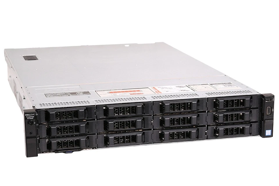 Dell PowerEdge R730XD / 1x E5-2650 v4, no RAM, 12xLFF, H730P Mini, 2x PSU, Rails - Bild 1 von 4