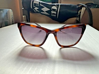 Gafas de sol Lulu Guinness Tortuga Ojo de Gato Labios Rojos Logo Acetato DISEÑADOR Estilo De Colección Foto 1 de 4