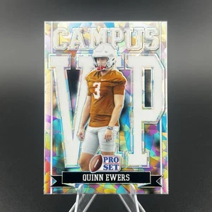 Quinn Ewers 2022 Leaf Pro Set Campus VIP Cracked Ice Prizm Texas Miami Dolphins - Picture 1 of 3