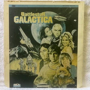 Battlestar Balactica SELECTAVISION RCA CED Richard Hatch Dirk Benedict UNTESTED - Imagen 1 de 2