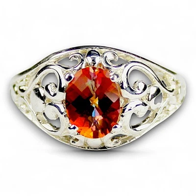 Twilight Fire Topaz, 925 Sterling Silver Ladies Ring, SR111 - Image 1 of 4