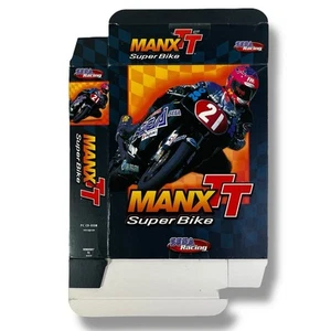Vintage MANX TT Super Bike Sega PC 1997 Big Box NUR leer - Riss - Bild 1 von 9