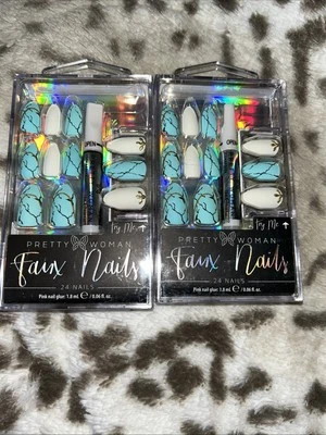 Pretty Woman 2X人造指甲套装带胶水 — 第 1/3 张图片
