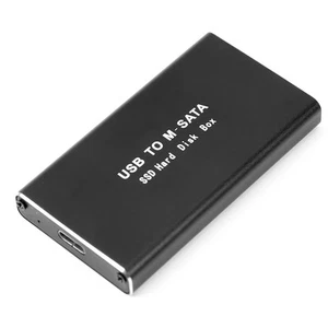 MSATA auf USB 3.0/3.1 SSD-Gehäuse Externe -Festplatten-Disk-Box Speicher -S9586 - Afbeelding 1 van 6