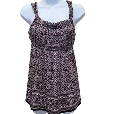 Camiseta sin mangas para mujer Max Studio L púrpura cachemira sin mangas informal y2k babydoll Foto 1 de 4